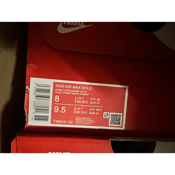 New Nike Air Max Solo Summit White Light Bone  FN6918 100 Men’s Size 8
